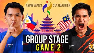 PHILIPPINES vs MALAYSIA 🔥 GAME 2 GROUP STAGE | ASIAN GAMES Esports 2026 - SEA QUALIFIERS