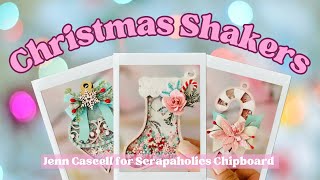 Christmas Shaker Tags and Embellishments- Scrapaholics Chipboard DT Christmas in July Project Share