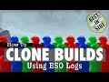 ESO CLONE Builds! How To Copy Players Using Logs - BIS Heal/Tank/DD PvE Analysis