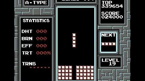 NES Tetris All Line Pieces