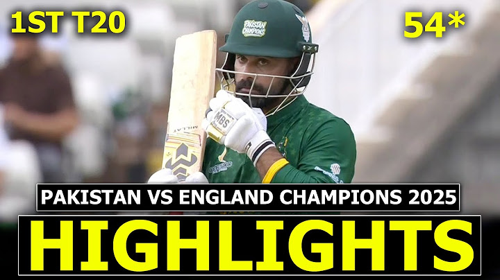 Pakistan vs England Legends 1st T20 Match Highlights 2025
