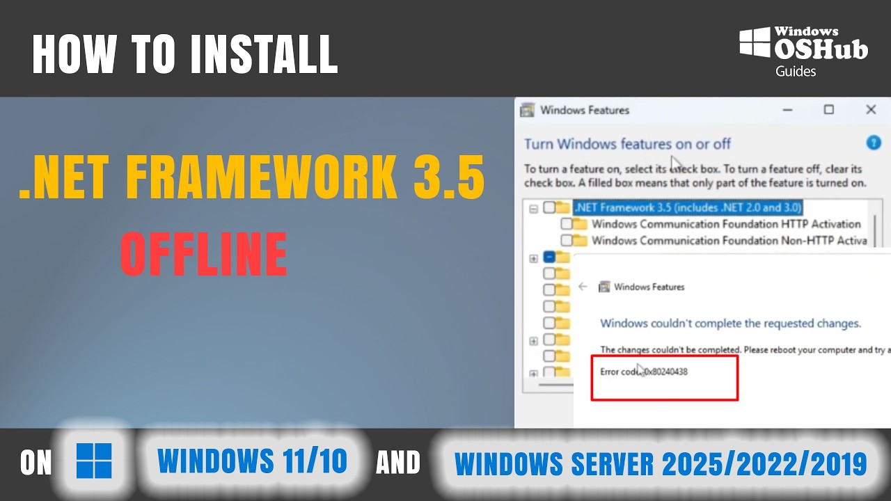 How to Install .NET Framework 3.5 Offline on Windows 11 (Using ISO ...