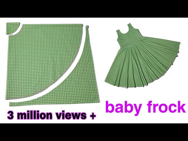 Easy Baby Frock Cutting and Stitching  Step by Step Sewing Frock Video  Tutorial  YouTube