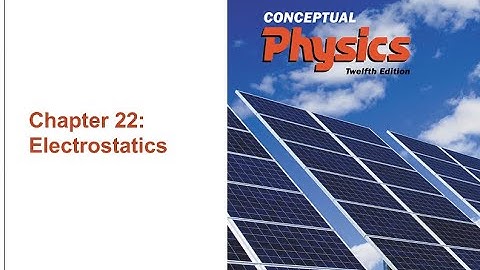 Chapter 22 — Electrostatics