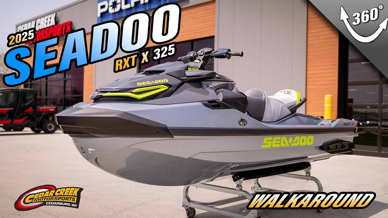 Walkaround | 2025 Sea-Doo RXT-X™ 325 Ice Metal / Manta Green