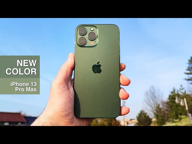 Apple iPhone 13 Pro Max Alpine Green Relaxing Unboxing | Camera, A15 Bionic, Antutu, Geekbench 5