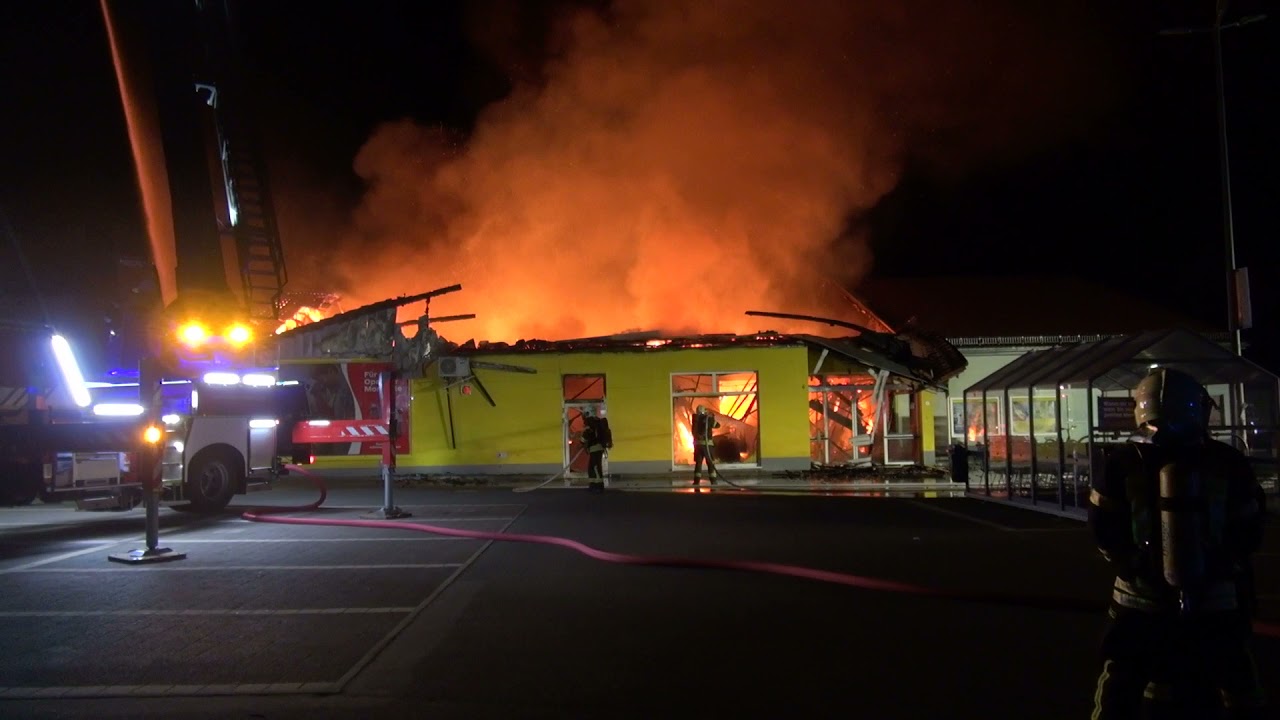 FF - Großbrand Netto  Quedlinburg   29 07 2021