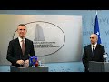 NATO Secretary General with Isa Mustafa of Kosovo, 23 JAN 2015