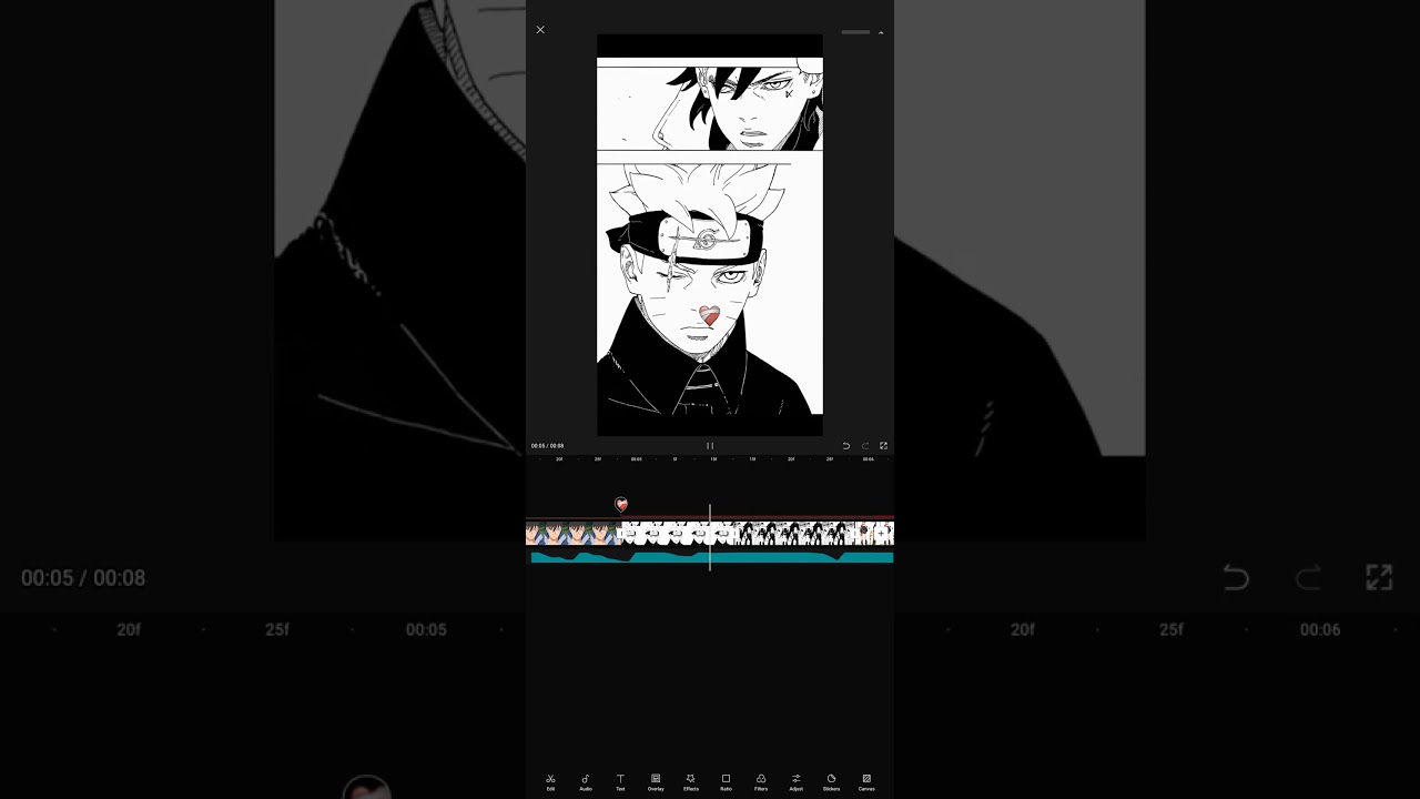 Boruto Chapter 81 Glow Up: Capcut Tutorial  