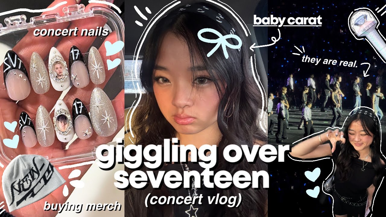МОЙ ПЕРВЫЙ КОНЦЕРТ SEVENTEEN (baby carat)💎: концерт grwm, покупка мерча и быть фанаткой kpop хех ₊✩‧