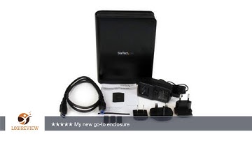 StarTech.com USB 3.0 to 3.5-Inch SATA III Hard Drive Enclosure with Fan and Upright Design