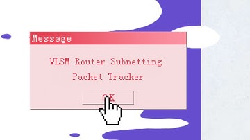 VLSM ROUTER SUBNETTING PACKET TRACKER