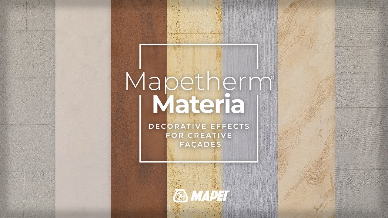 Decorative effects for creative façades | Mapetherm Materia - YouTube