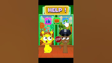 Labubu and Simon want to get into the sweets room, but Tung Sahur.