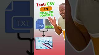 How to convert csv or text file to Excel  #powerquery #powerbi #excel