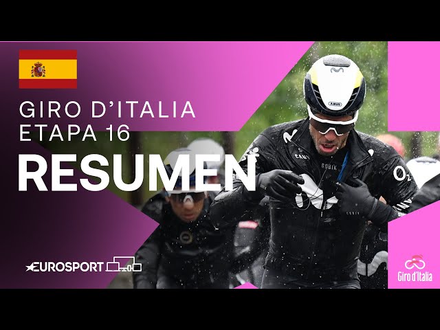 El gélido tiempo crea caos 🥶 | Giro de Italia - Resumen Etapa 16 | Eurosport Cycling class=