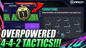 MY CUSTOM 4-4-2 TACTICS!!! THE BEST FORMATION/TACTICS IN FIFA 21!!! FIFA 21 Ultimate Team