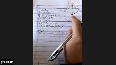 Class 10,prove triangle AOB is equilateral triangle