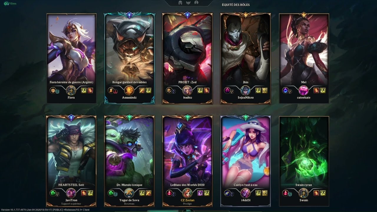 leblanc vs zed dernières Game de placement en flex