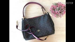 coach mia shoulder bag black