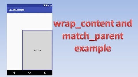 Use of wrap_content and match_parent in android application,#8