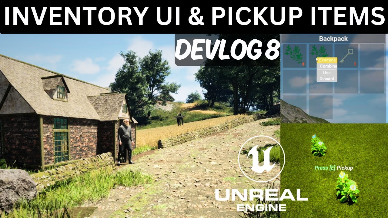 I AM MAKING THIS GAME ALONE IN UNREAL ENGINE😃ADDED INVENTORY AND PICKUP ...