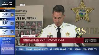 More than 100 arrested in unlicensed contractor bust