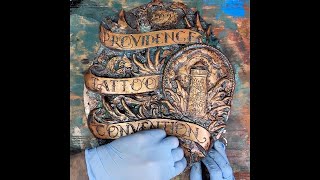 Sculpting, molding and casting a custom plaque