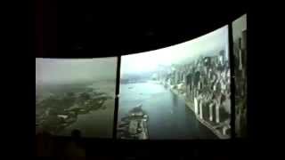 Circlevision theater: exterior, pre-show and the 1967 film, "america
beautiful" - from august 1996