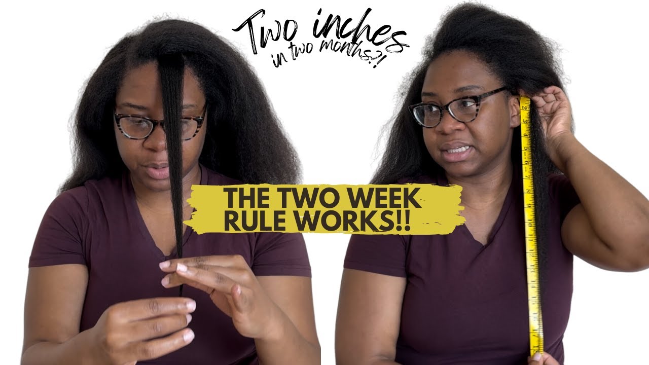 Stretching natural hair for length retention ✨ | LENGTH CHECK Natural Hair