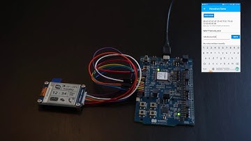 Waveshare 1.54" ePaper controlled using nRF52832