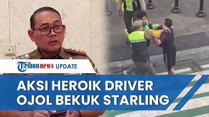 DETIK-DETIK Aksi Heroik Driver Ojol Bantu Lumpuhkan Pedagang Kopi Keliling yang Tikam Satpol PP