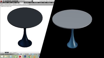 ROUND COFFEE TABLE IN AUTOCAD 3D -  EXPLORE WITH AJEET