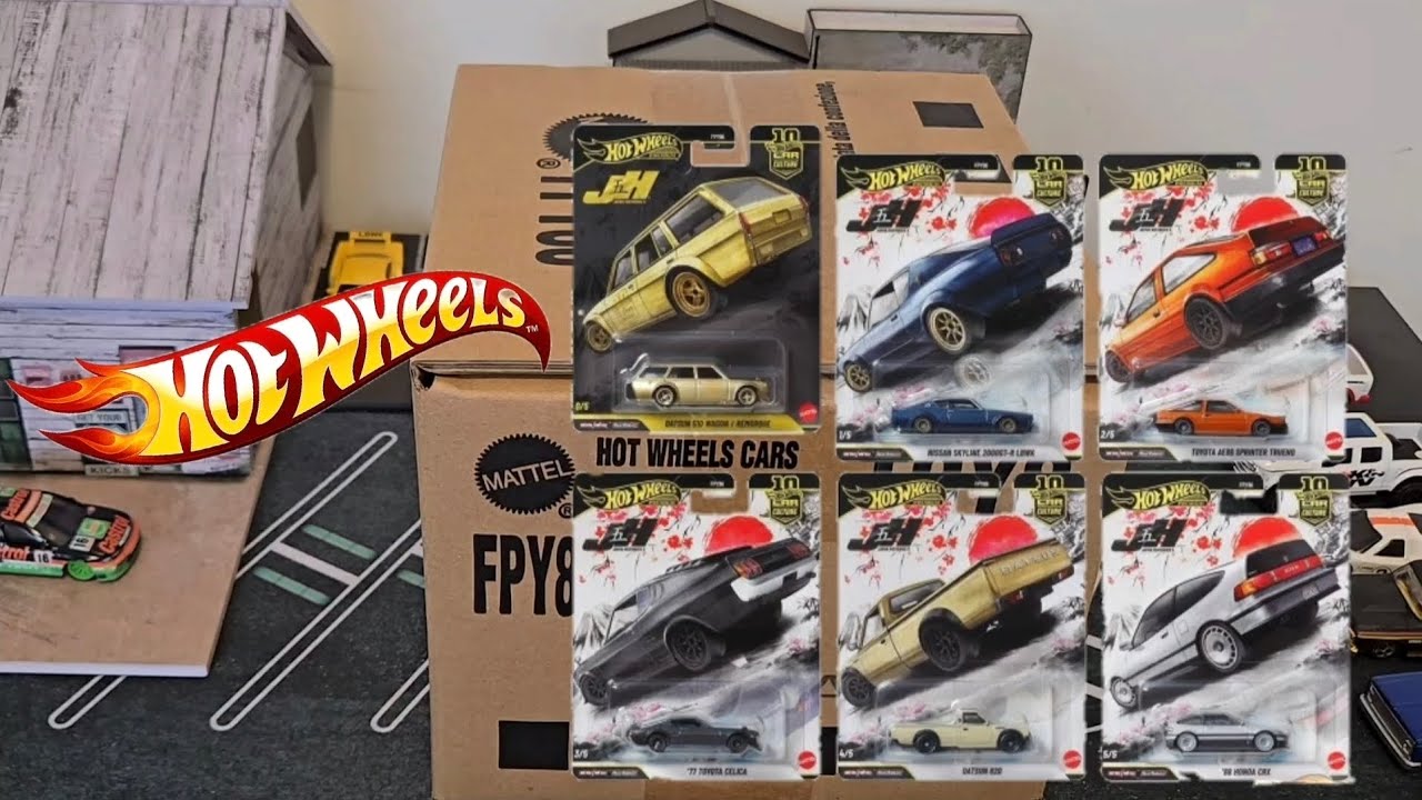 Unboxing Hot Wheels - Car Culture - 1:64 - 10th Anniversary 2026 - Japan Historics 5 