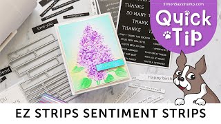 EZ Strips Sentiment Strips and Dies: How to Use Together! Wealth