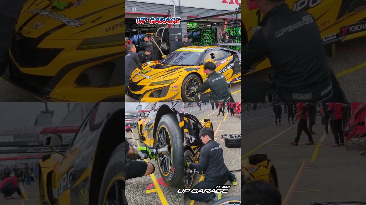 NSX GT3 Pit Stop | Tyre Change Practice 