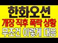 [한화오션 주가전망] 개장 직후 폭락 상황! 무조건 이렇게 대응!!