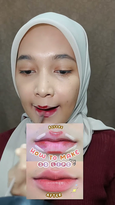 biar lipstikan ga monoton, cobain cara ini bikin bibir jadi berdimensi #liphack #3D #lips #shorts