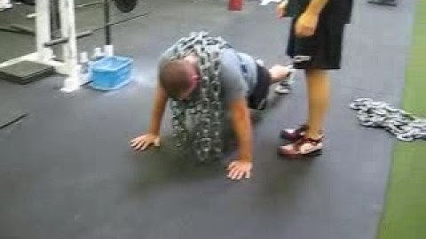 Cressey Performance - Chain Push-up Drop Sets