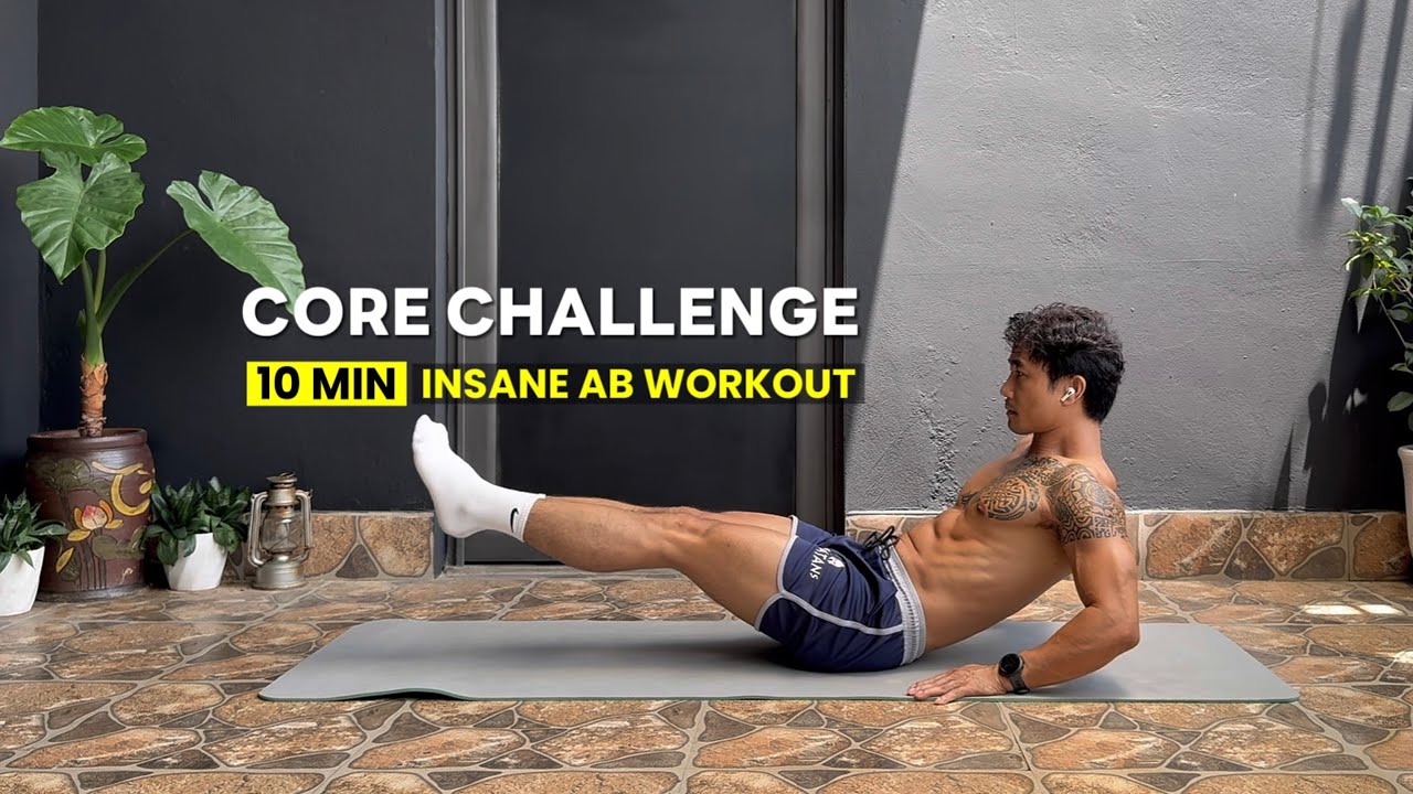 10 Min CORE CHALLENGE | INSANE AB & DEEP CORE Workout - No Equipment