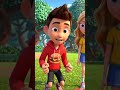 Leo and the Mega Burger Party🍔✨️ #trendingshorts #usa #cartoon #animalstory #kids #balloon #disney