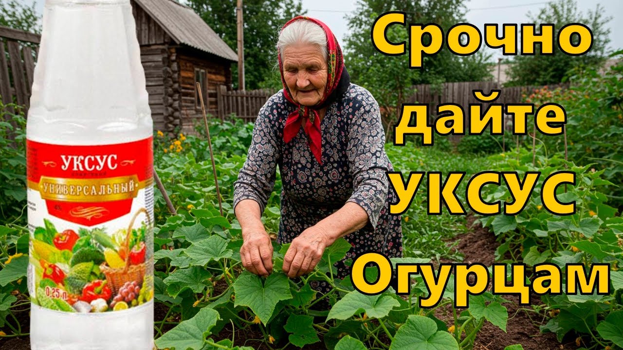 Срочно дайте уксус Огурцам и Томатам в Августе и будете собирать урожай до ноября