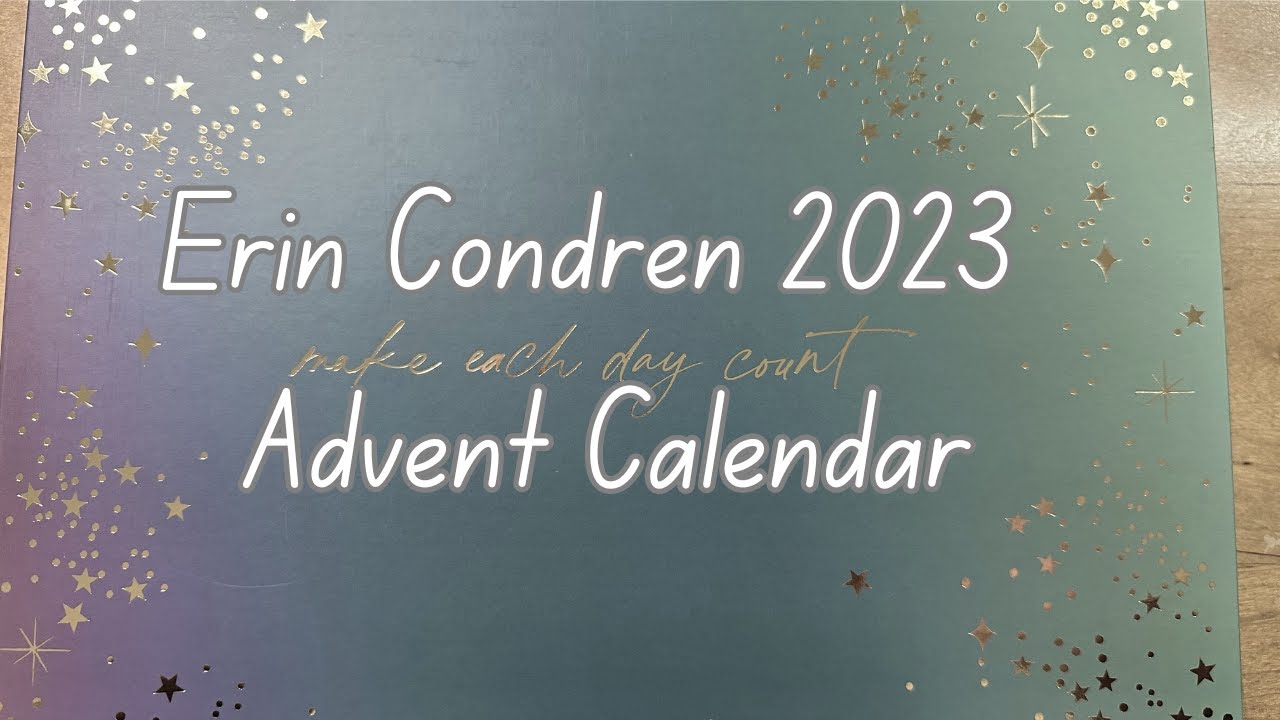 NEW! Erin Condren 2023 Advent Calendar Unboxing - YouTube