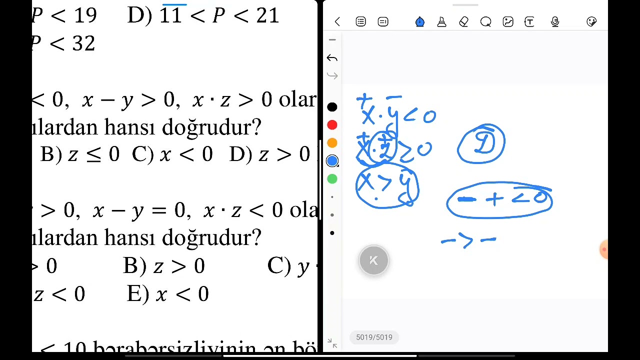 9cu sinif mhm test toplusu bərabərsizliklər bölməsi test izahı