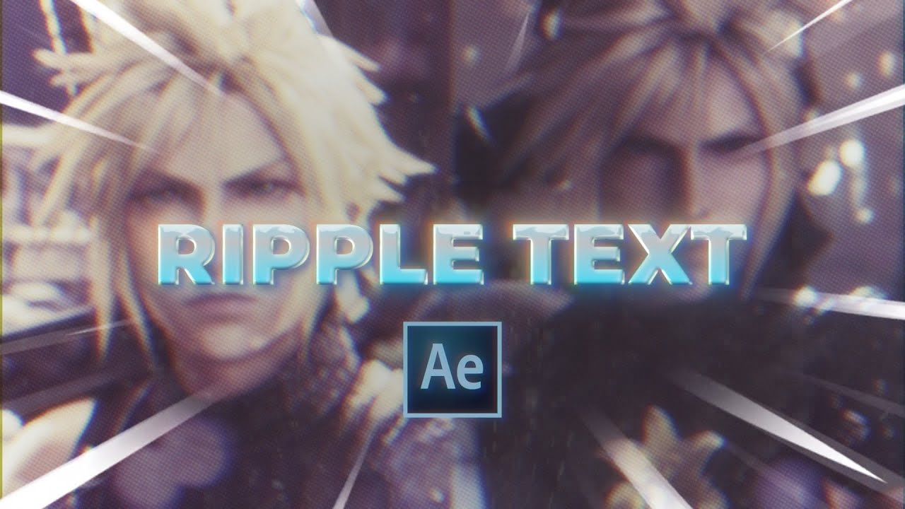 Ripple Text Animation || After Effects [Tutorial]