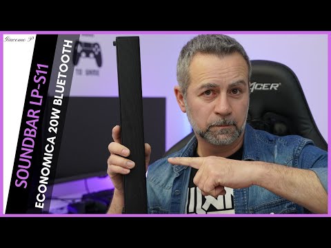 SOUNDBAR economica per PC 20W - recensione LP-S11 - Bluetooth, cablati, telecomando - Batteria