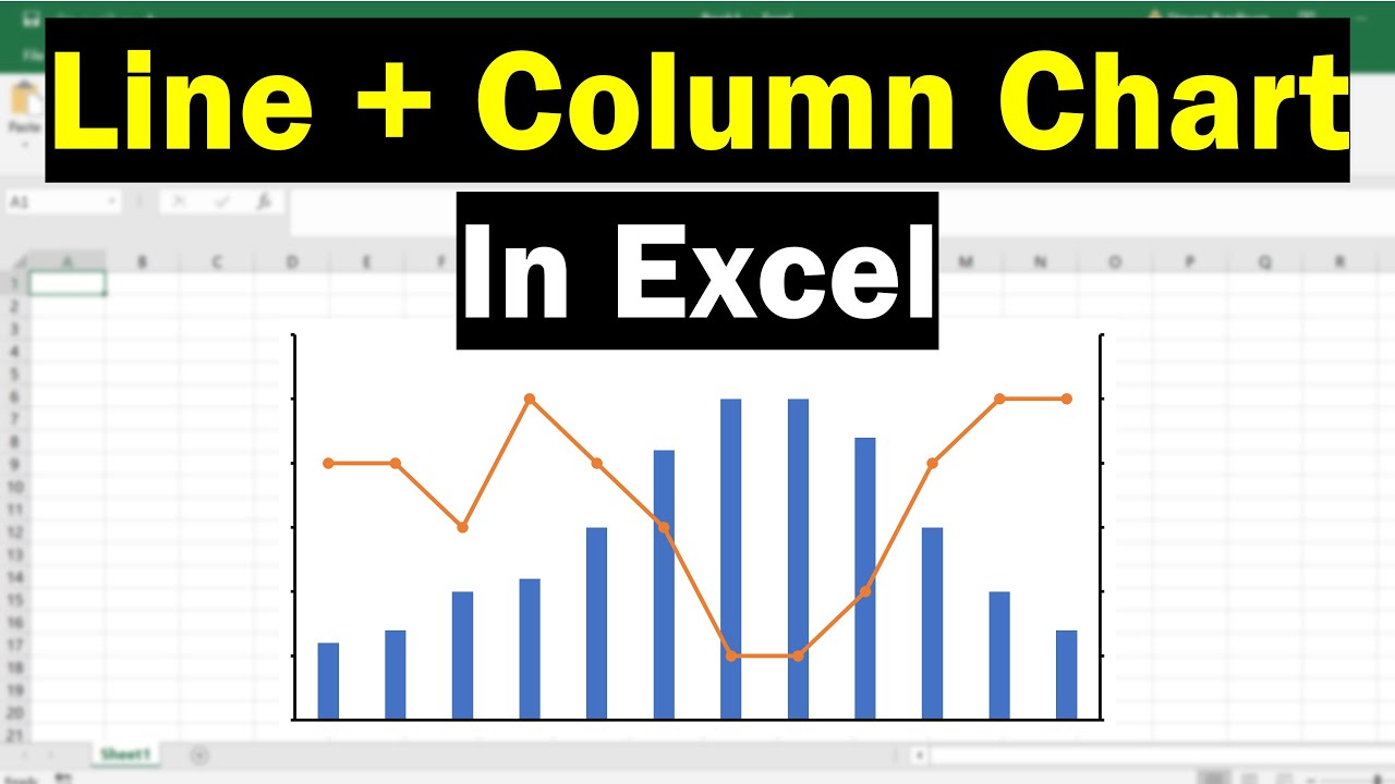 How To Combine A Line And Column Chart In Excel YouTube