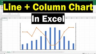 how to combine a line and column chart in excel