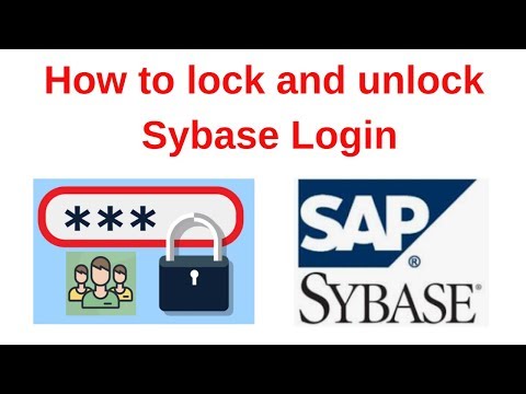 5. Sybase Tutorial: How to lock and unlock Sybase login