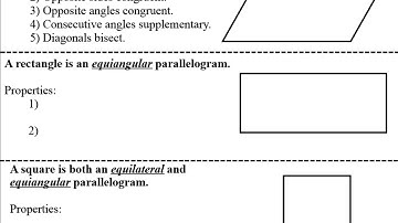 VIDEO Unit 6A - Section 6.4b - Properties of Rectangles and Squares (IXL N.9 to 90)
